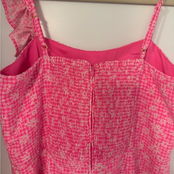 Pink Ruffle Mini Dress - Picture 6 of 6